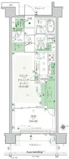 エクセレントシティ東船橋グラン【410号室】の間取り