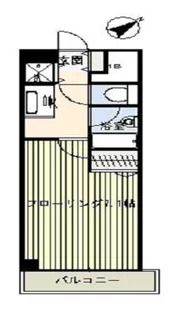 エマーレ行徳【5階】の間取り