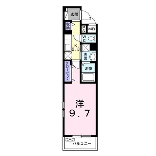 ボヌール・ミウラ【3階】の間取り