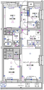 サステナブランシェ本行徳【1階】の間取り