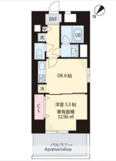 グランディール オアゾ【8階】の間取り
