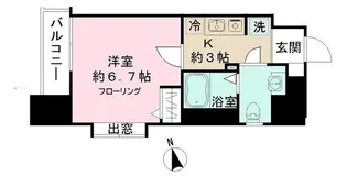 ミリアビタNO.15【5階】の間取り