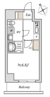 1Kの間取り画像