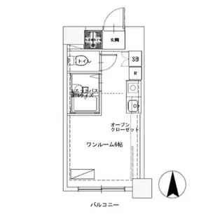 カスタリア船橋【6階】の間取り
