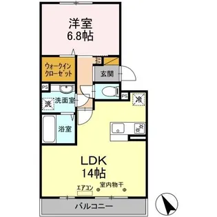 パインヒルズ胡録台【3階】の間取り