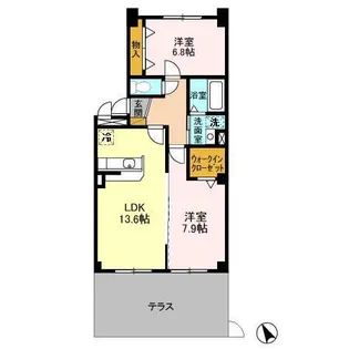 パルーテ【1階】の間取り