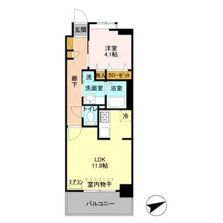 クレアガーデン【3階】の間取り