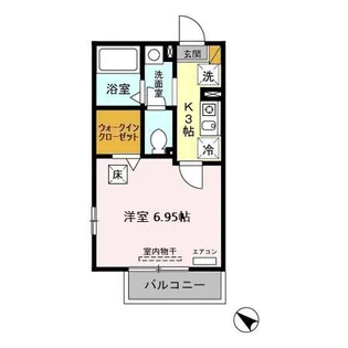 メルベーユ【1階】の間取り