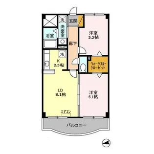 メルベーユ【4階】の間取り