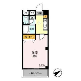 メゾンフローラ市川【2階】の間取り