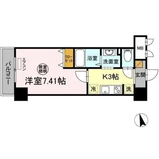 アンクレージュ西船橋【4階】の間取り