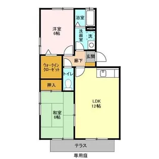 ベイクレスト【1階】の間取り