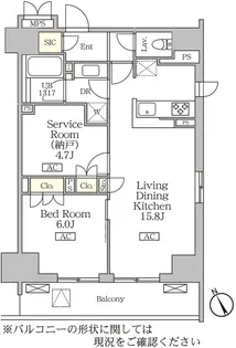 リーフシティ市川 ザ・レジデンス【3階】の間取り