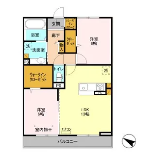 テラス市川高谷【3階】の間取り