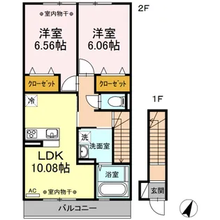 ミオ カーム【2階】の間取り