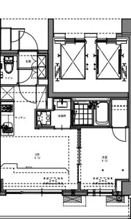 SーRESIDENCE原木中山AZURE【2階】の間取り