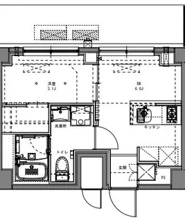 SーRESIDENCE原木中山AZURE【4階】の間取り