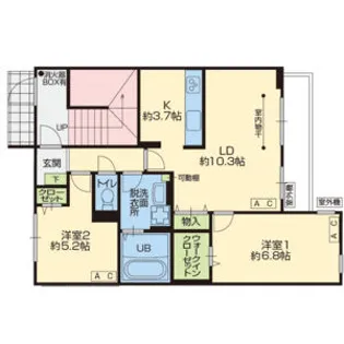 グラッド原木【1階】の間取り