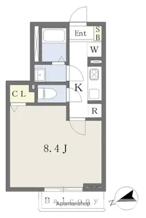 ZERDIA船橋【101号室】の間取り