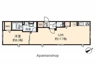 シュタインハウス【1階】の間取り