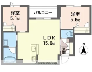 べレオ東船橋【3階】の間取り