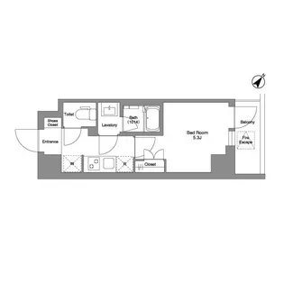 BPRレジデンス行徳【1階】の間取り