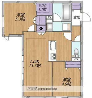 SUN ZEM【1階】の間取り