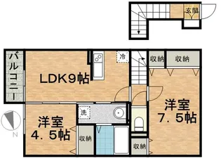 レルミタージュ【2階】の間取り