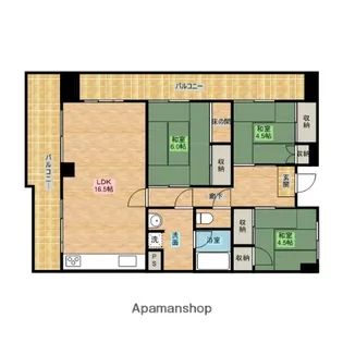 ナンカイ7【3階】の間取り