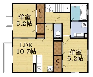 プレジオ【2階】の間取り