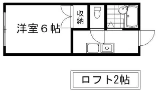 レオパレスカーサ【2階】の間取り