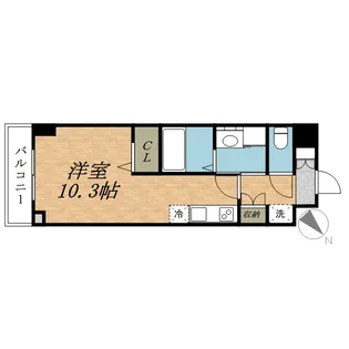 AKレジデンス本八幡【10階】の間取り