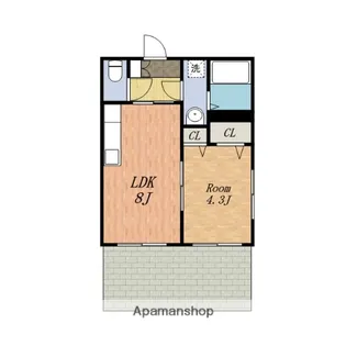 ドミールK【2階】の間取り