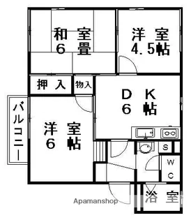 千葉県市川市相之川1丁目【アパート】の間取り