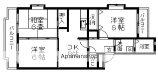 ガーデンタウン本中山(農協)【2階】の間取り