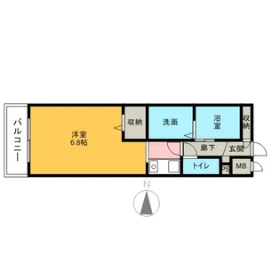 プラティーク レジデンスみもみ【102号室号室】の間取り