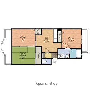 ファミリーフジ【2階】の間取り
