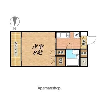 ヴェルス本八幡【3階】の間取り