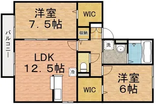 ヴィクトワール・コート【1階】の間取り