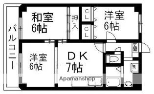盛大パレス【205号室】の間取り