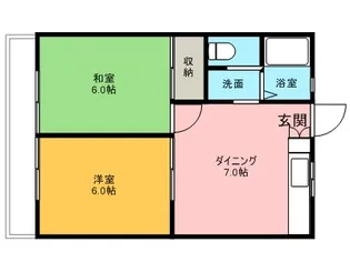 サンハイム中山【2階】の間取り