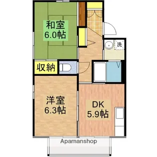 セフィラ船橋【103号室】の間取り