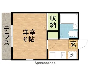 サンパレス新田【101号室】の間取り