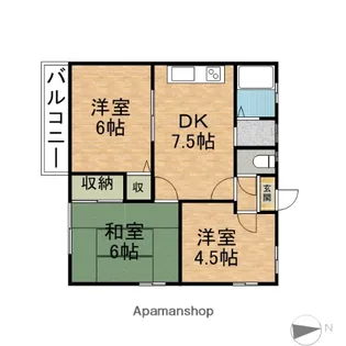 ペイサージュ【2階】の間取り