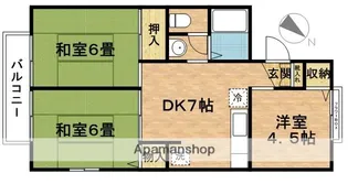 ライトコート菅野【2階】の間取り
