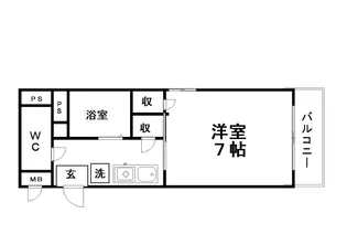 グランデュール本郷【4階】の間取り