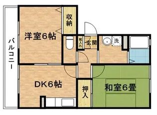 プランドール市川【2階】の間取り