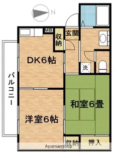 ストークハイムB【1階】の間取り