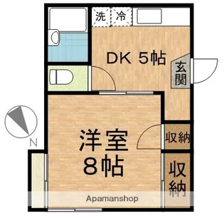 ユーハイム【101号室】の間取り