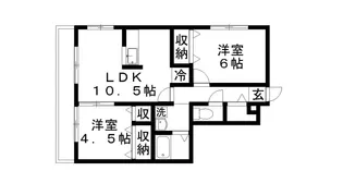 サニーウェル【3階】の間取り
